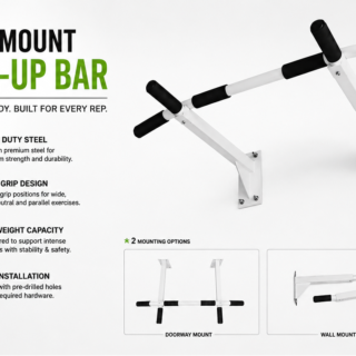 Wall Mounted Pull-Up Bar for Home Gym