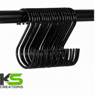 Buy Heavy Duty Black Metal S Hooks Online for Kitchen, Closet, Bathroom and Garage Organization