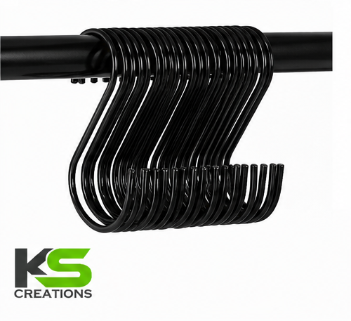 Buy Heavy Duty Black Metal S Hooks Online for Kitchen, Closet, Bathroom and Garage Organization