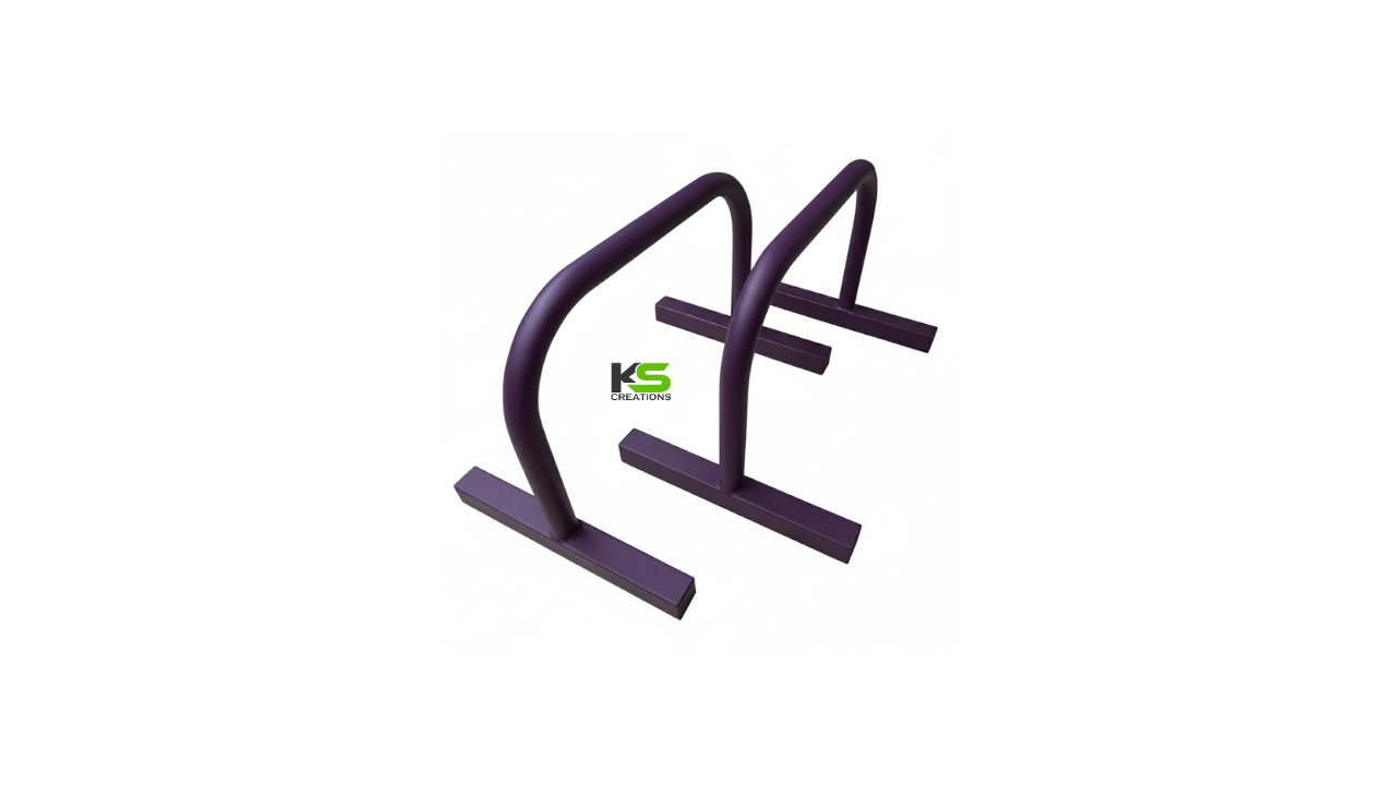 Purple Round Push Up Bar heavy-duty steel push-up stand for home gym strength training and calisthenics