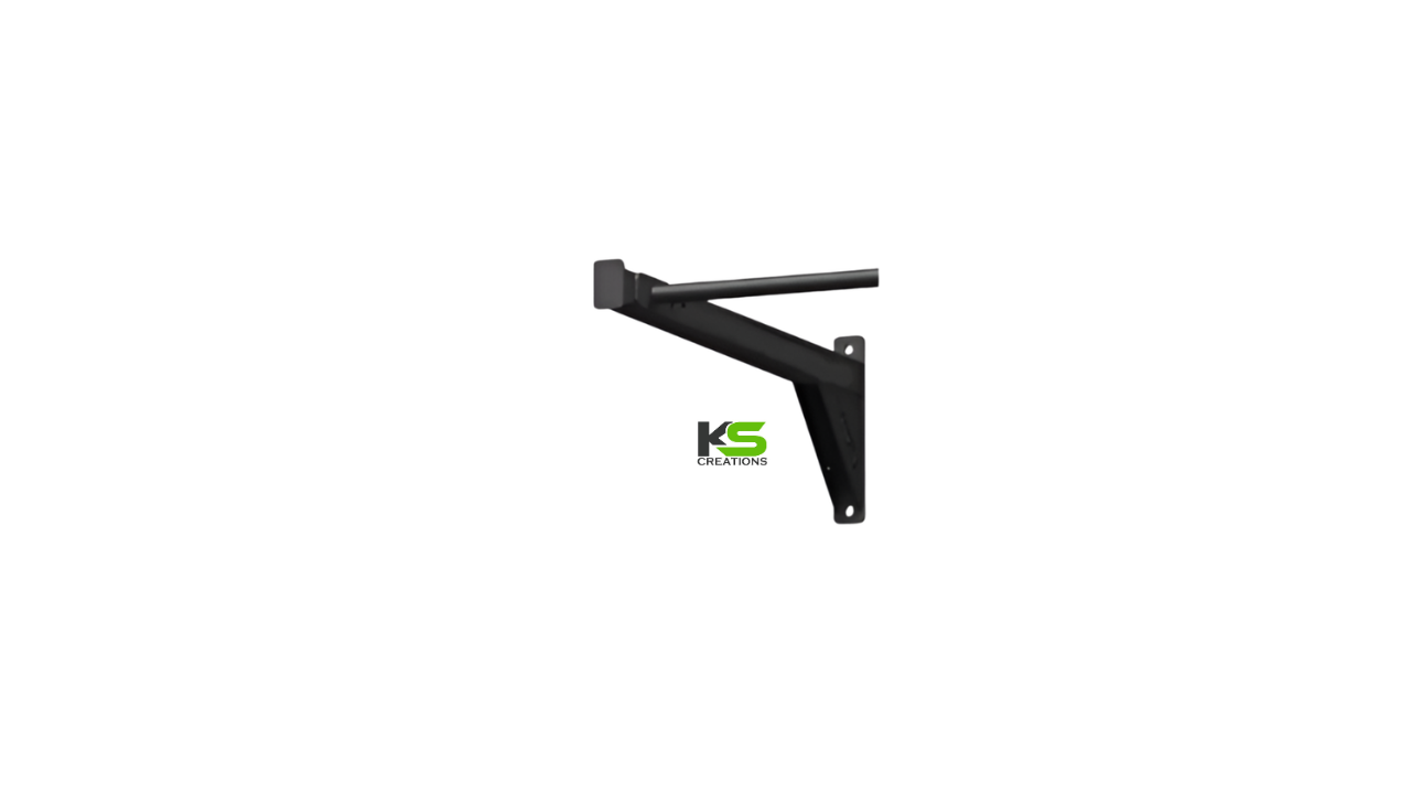 Buy Single Bar 4 Ft Wall Mounted Chin Up Bar Online | Heavy Duty Home Gym Pull-Up Bar | KS Creations