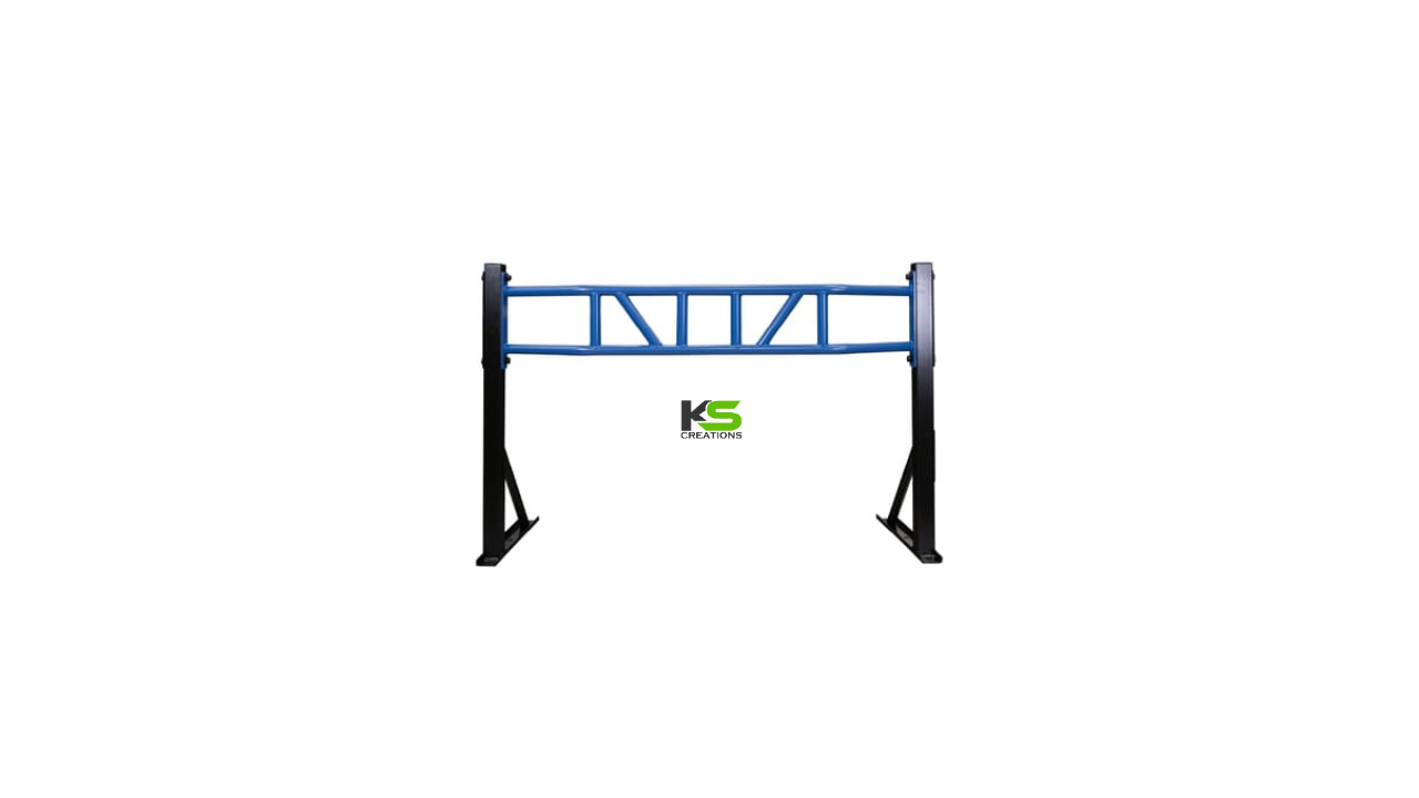 Blue Black Monkey Bar heavy-duty wall mounted steel monkey bar for home gym and calisthenics training