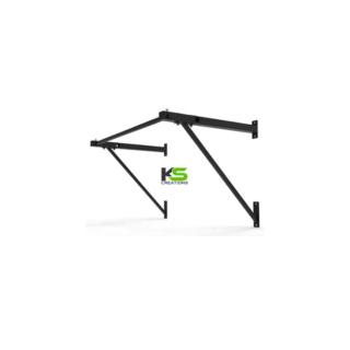 Single Pull-Up Bar with Extra Support – Heavy Duty Wall Mounted Chin-Up Bar for Home Gym Strength Training