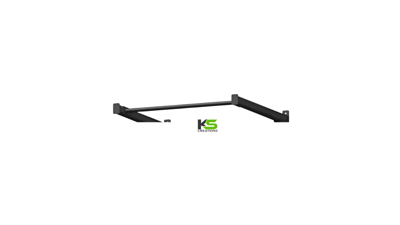 Buy Single Bar 4 Ft Wall Mounted Chin Up Bar Online | Heavy Duty Home Gym Pull-Up Bar | KS Creations