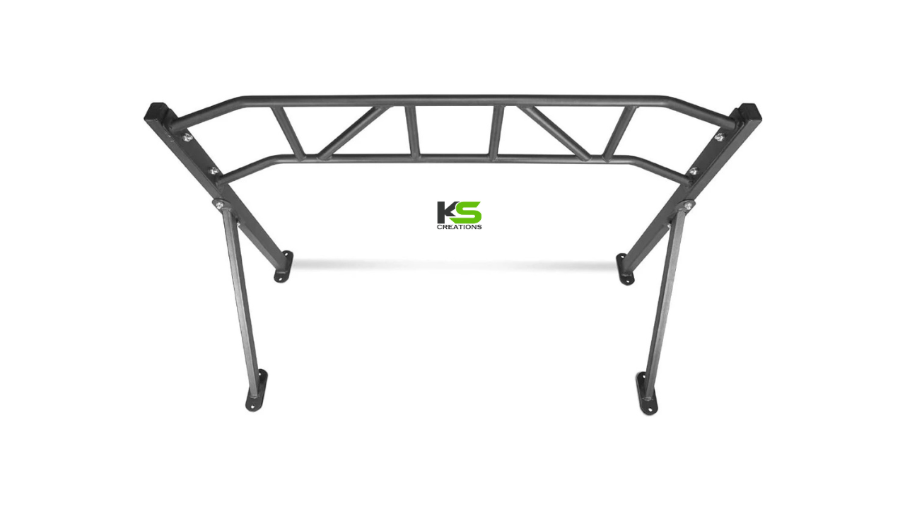 M BAR EXTRA SUPPORT Heavy Duty Wall Mounted Pull Up Bar for Home Gym by KS Creations