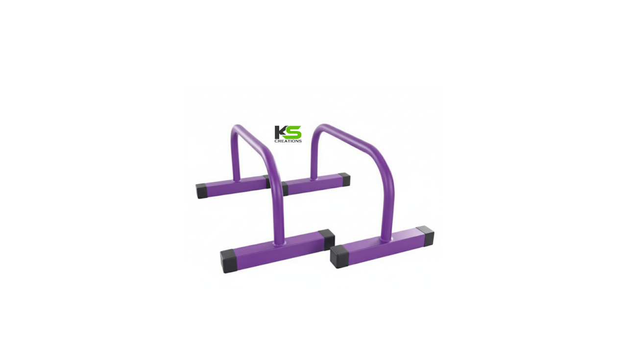 Purple Round Push Up Bar heavy-duty steel push-up stand for home gym strength training and calisthenics