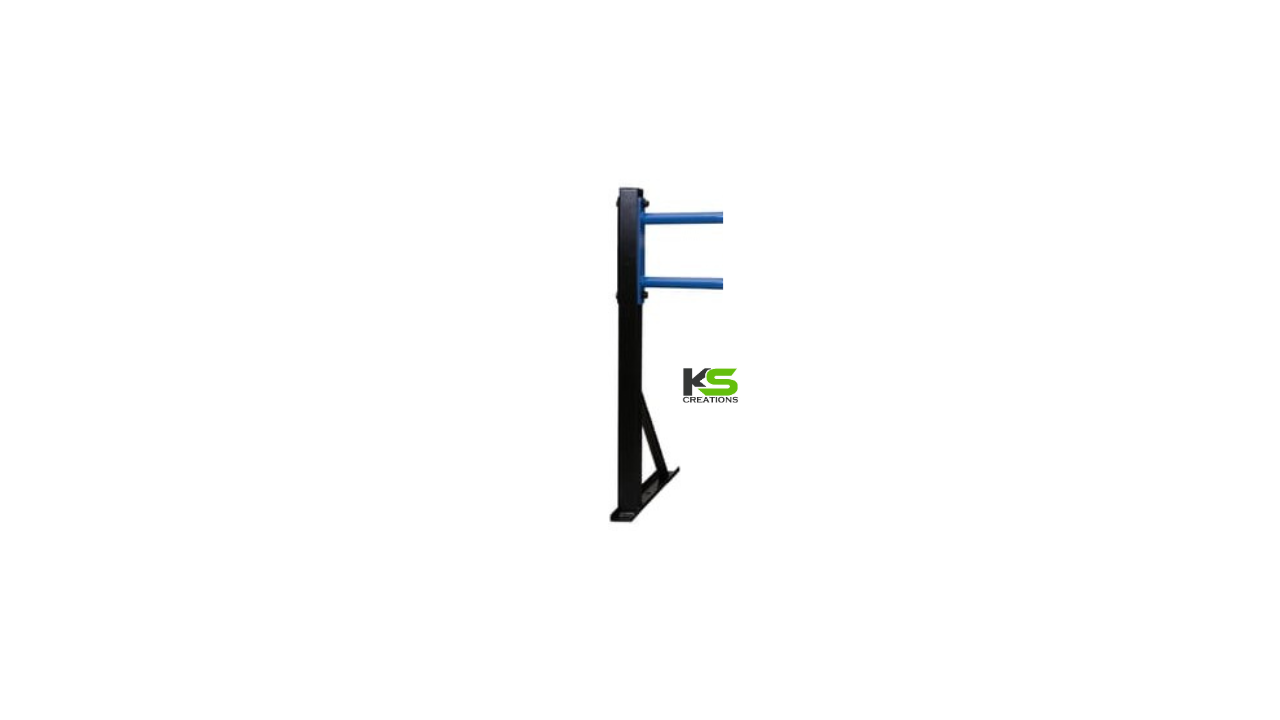 Blue Black Monkey Bar heavy-duty wall mounted steel monkey bar for home gym and calisthenics training