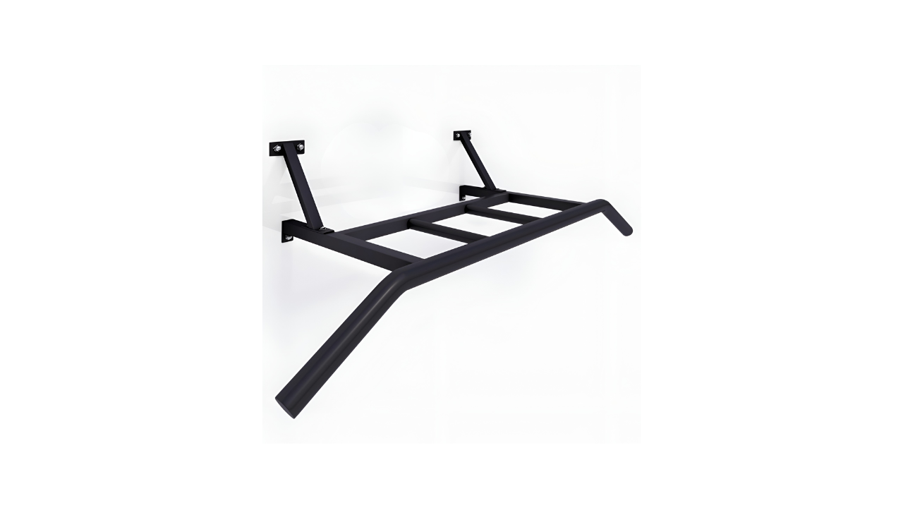 Heavy Duty Wall Mounted Pull-Up Bar with Multi-Grip Handles for Home Gym Strength Training