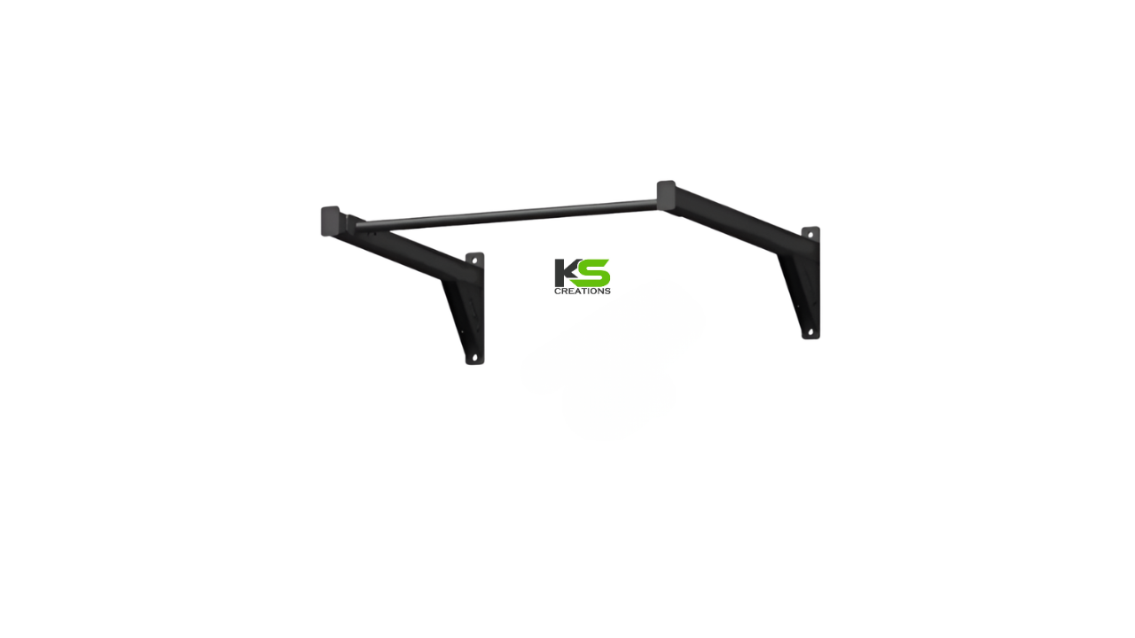 Buy Single Bar 4 Ft Wall Mounted Chin Up Bar Online | Heavy Duty Home Gym Pull-Up Bar | KS Creations