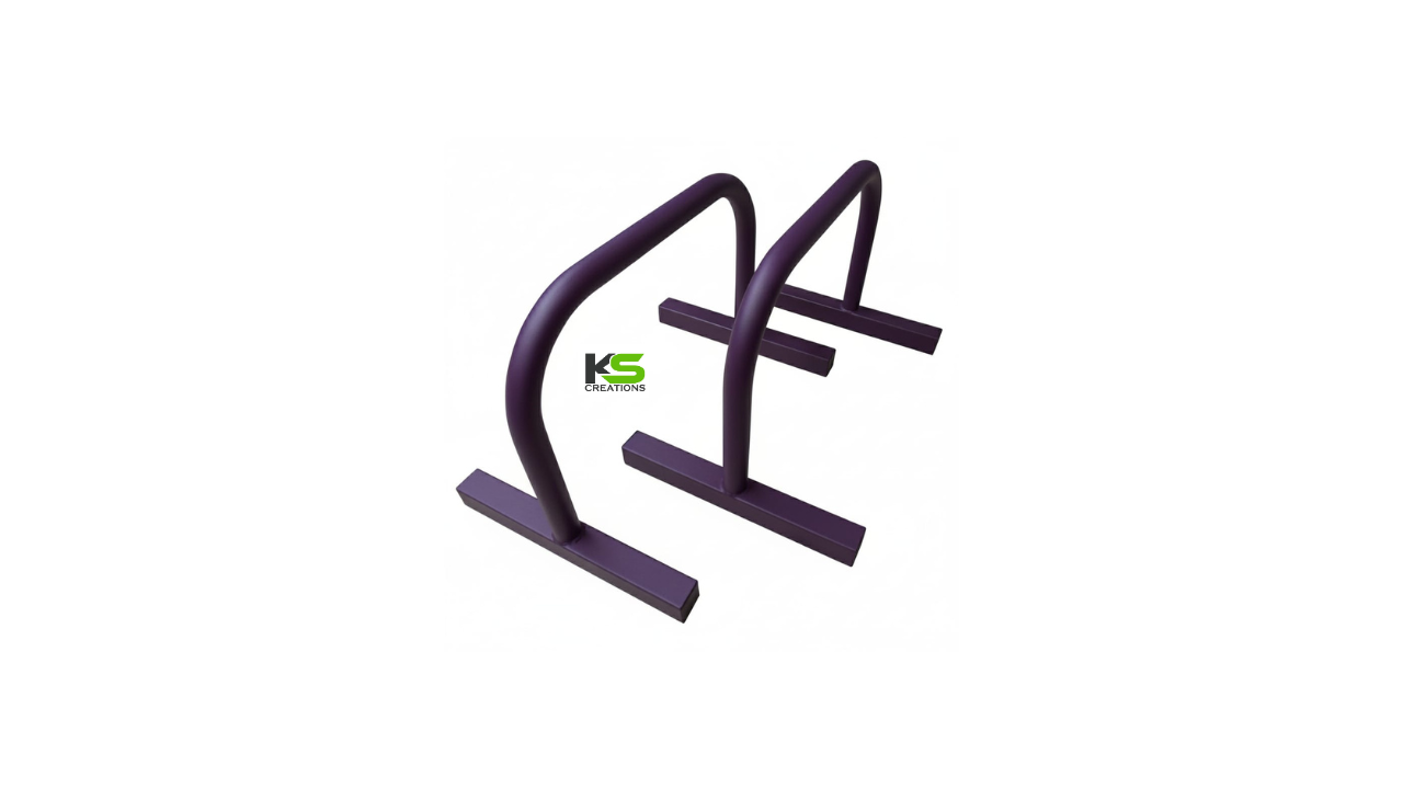 Purple Round Push Up Bar heavy-duty steel push-up stand for home gym strength training and calisthenics