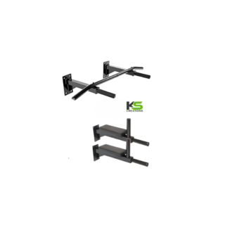 Heavy Duty Chin-Up Bar and Dip Bar Combo Wall Mounted Home Gym Fitness Equipment