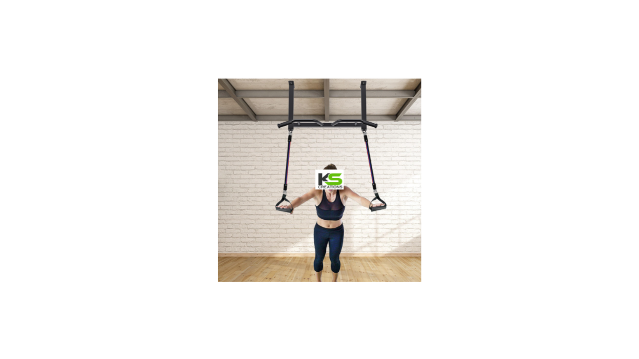 Heavy Duty Ceiling Pull-Up Bar with Multi Grip Handles