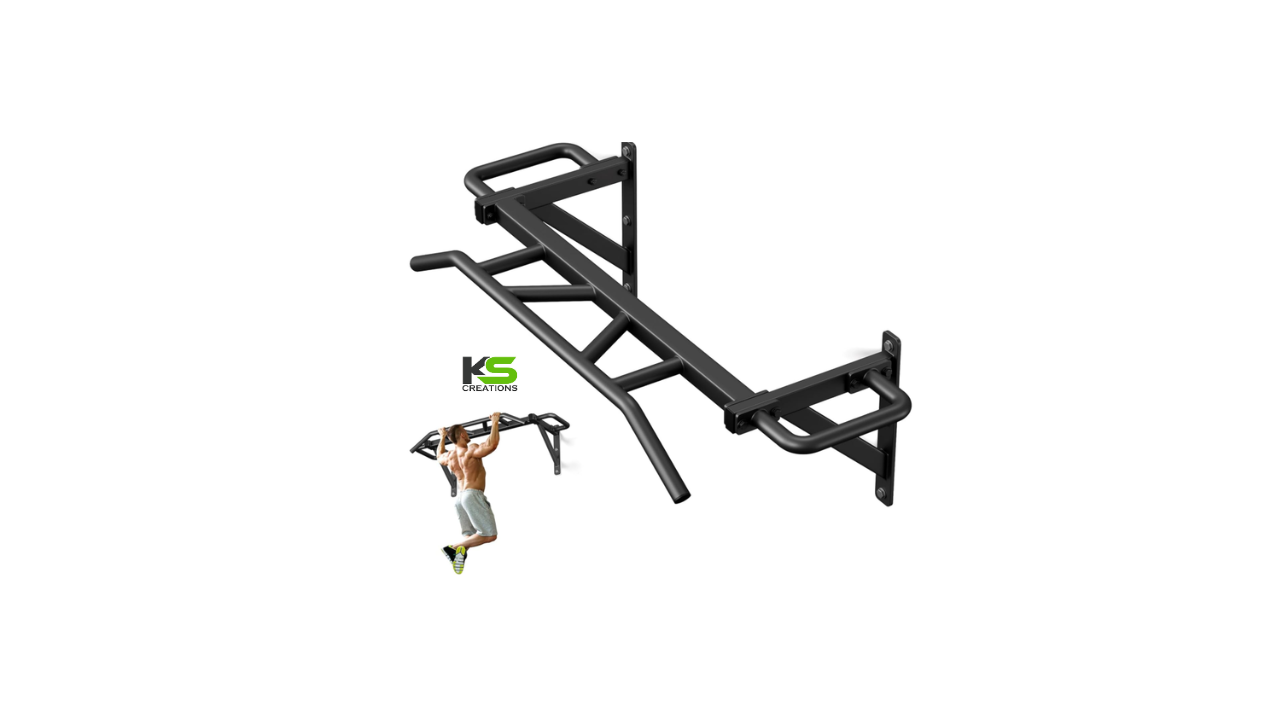 Multi-Mount Pull Up Bar with 14 grip positions for home gym