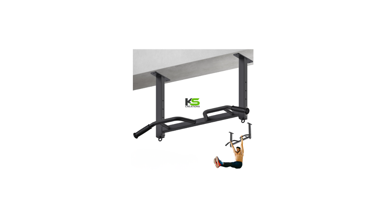 Heavy Duty Ceiling Pull-Up Bar with Multi Grip Handles