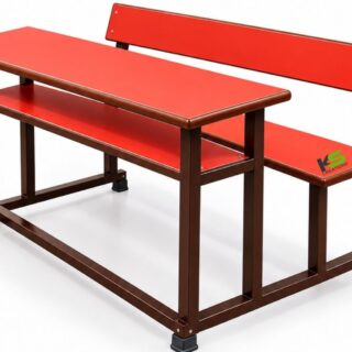 2 seater primary school desk with bench