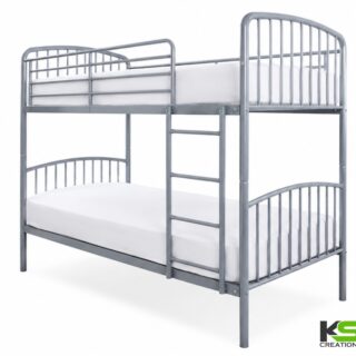 Heavy-Duty Metal Bunk Bed for Hostel, PG & Dormitory – 2 Tier Double Sleeping Bed with Safety Guardrails & Ladder
